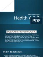 Hadith Passages 4 & 5