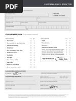 Lyft Vehicle Inspection Form California