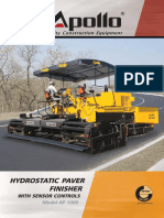 Hydrostatic Sensor Paver Finisher AP 1000