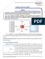 Module 1 - Laser & Optical Fibers - SWP