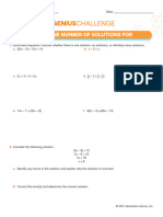 Determine Number of Solutions For Linear Equations - Quiz