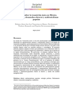 Debates Sobre La Transición Justa en México. Desarrollo, Demandas Obreras y Ambientalismo Popular