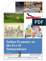 Class 12th Eco (Chapter 1 - Indian Economy On The Eve of Independence)