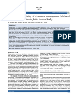 Artemisia Monosperma Methanol Extracts