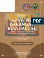 Araw NG Brgy Mangalcal Program