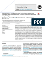 Dietary Habits of Wild Javan Lutungs in A Secondary-Plantation Mixed Forest: Effects of Vegetation Composition and Phenology