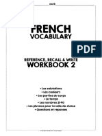 Vocabulaire Français (PAQUET 2) - FRENCH VOCABULARY (PACK 2)