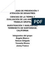 Investigación y Análisis Del Terremoto de Northridge, California