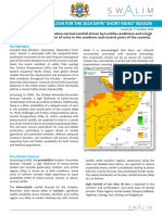 Somalia Seasonal Rainfall Outlook For Deyr 2024