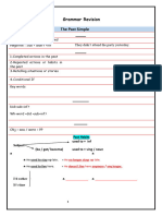 Past Tenses Revision