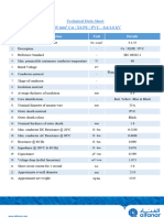 Technical Data Sheet - 4x35 - Cu - XLPE - PVC - 0.6-1 KV