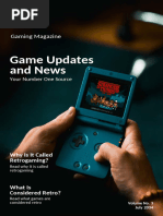 Retro Gaming Magazine Template Word Document