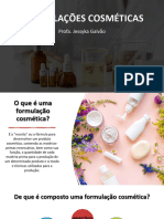 Aula 02 - Formulações Cosméticas