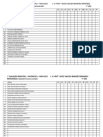 Planilhas de Correção - Matemática - Sarej 2023 - Araceli