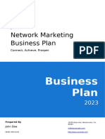 Network Marketing Business Plan