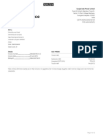 Google Invoice Sample