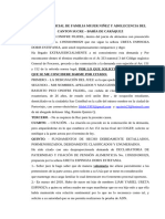 Contestación A La Demanda Presuncion de Patrenidad