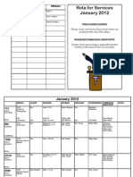 Service Rota January 2012