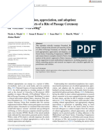 Cultural Appropriation Appreciation and Adaption: A Rejoinder To Effects of A Rite of Passage Ceremony On Veterans' Well-Being