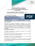 Guía de Actividades y Rúbrica de Evaluación - Fase 3 - Formulación de La Iniciativa de Investigación Final