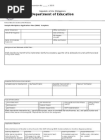 Enclosure No. 7 Sample Workplace Application Plan (WAP) Template