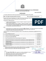 Exam Fee Notification MBA PDF