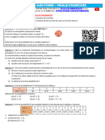 Variables Aléatoires - Feuille D'exercices