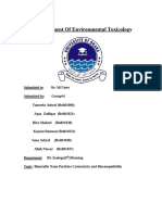 Assignment of Environmental Toxicology Group 4