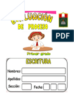 Evaluación de Proceso de Escritura Comunicación 05.10