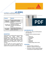 Fastwall Interior Wall Ceiling Expansion Joint Cover Product Data Sheet Sika Emseal