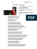 PRE-INTERMEDIATE 1 - FINAL EVALUATION - Newformat