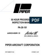 50 Hour Progressive Inspection Manual PA-28-181: Piper Aircraft Corporation