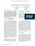 Design of High Performance 64 Bit MAC Unit