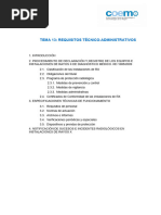 Tema 13: Requisitos Técnico-Administrativos