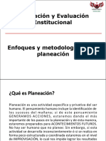 Sesión 1 - Planeación y Evaluación Institucional