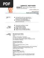 Gabuco, Matthew Keao F - Resume