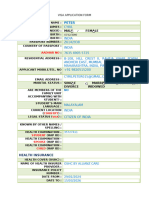 Student Visa Form - Cyril