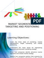 Market Segmentation Targeting and Positi