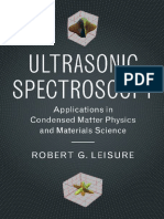 Ultrasonic Spectroscopy Applications in Condensed Matter Physics and Materials Science (Robert G. Leisure)