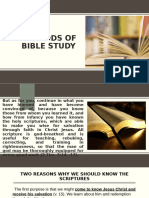 Methods of Bible Study