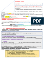Etude de La Langue - Les Propositions - Leçon