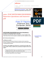 NETWORK ENGINEER Interview Questions and Answers PDF