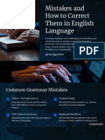 Mistakes and How To Correct Them in English Language