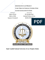 Administrative Law Project On DOCTRINE O