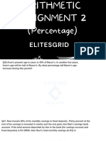 Arithmetic Assignment 2 - Percentage