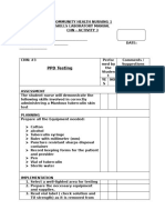 CHN 1 SKIILS CHECKLIST 2 PPD Testing