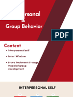 SS-8 - Interpersonal & Group Behavior