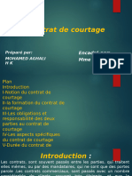 Contrat de Courtage