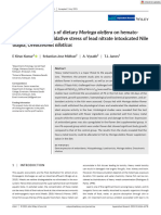 Aquaculture Research - 2021 - Kiran Kumar - Antagonistic Effects of Dietary Moringa Oleifera On Hemato Biochemical and