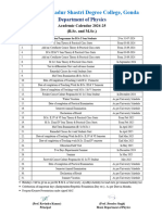 Academic Calender 2024-25 Physics